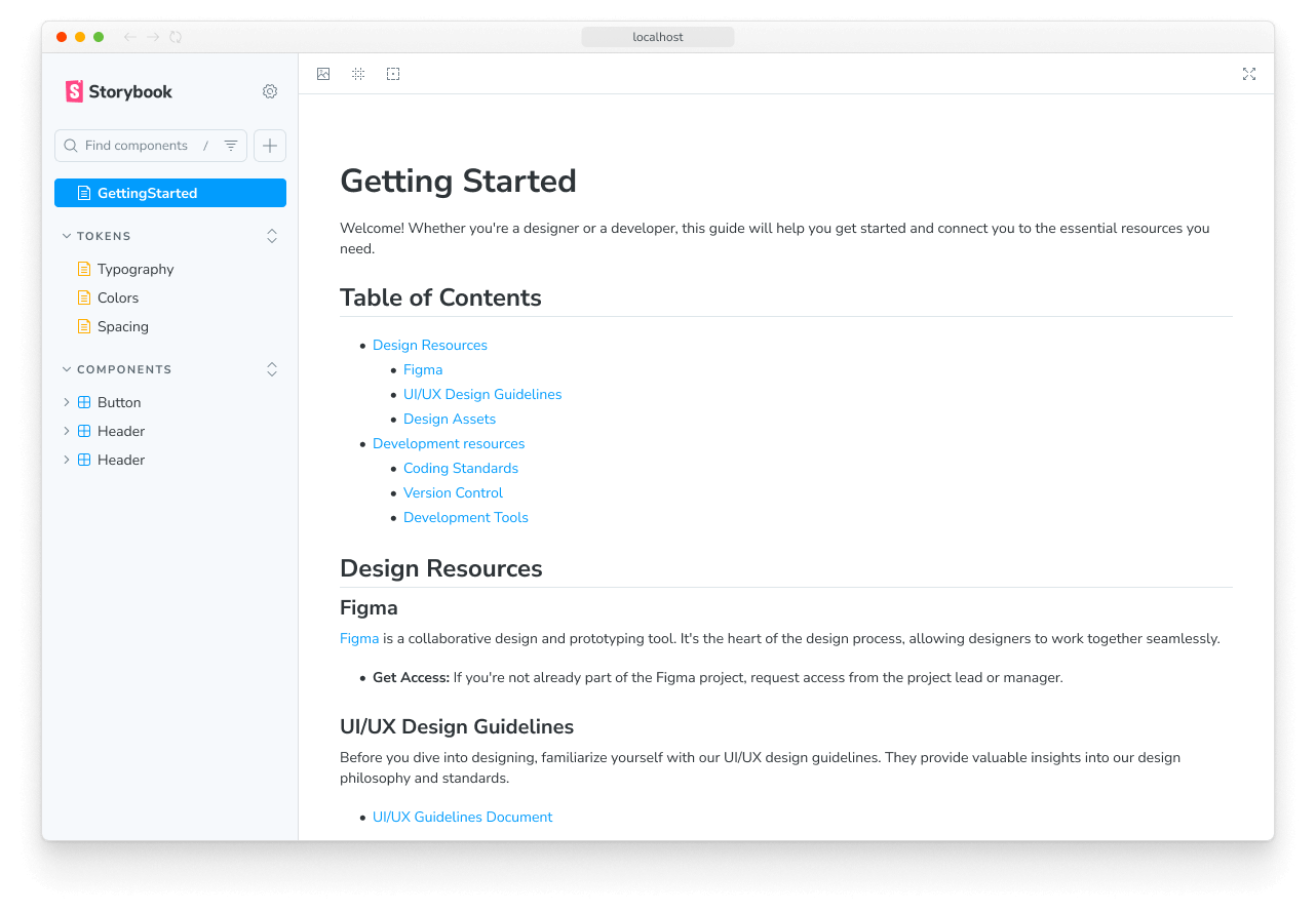 MDX guidelines page