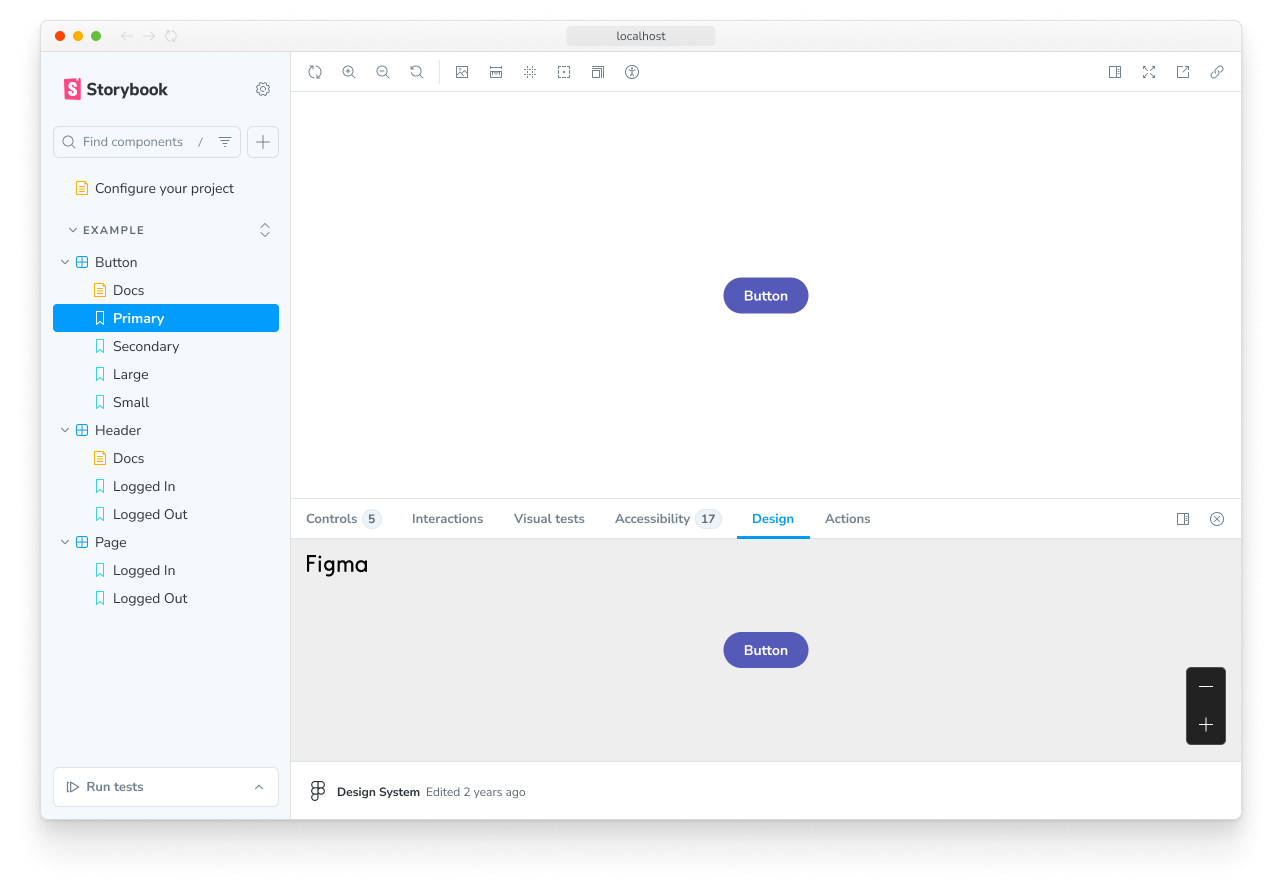 Storybook addon figma